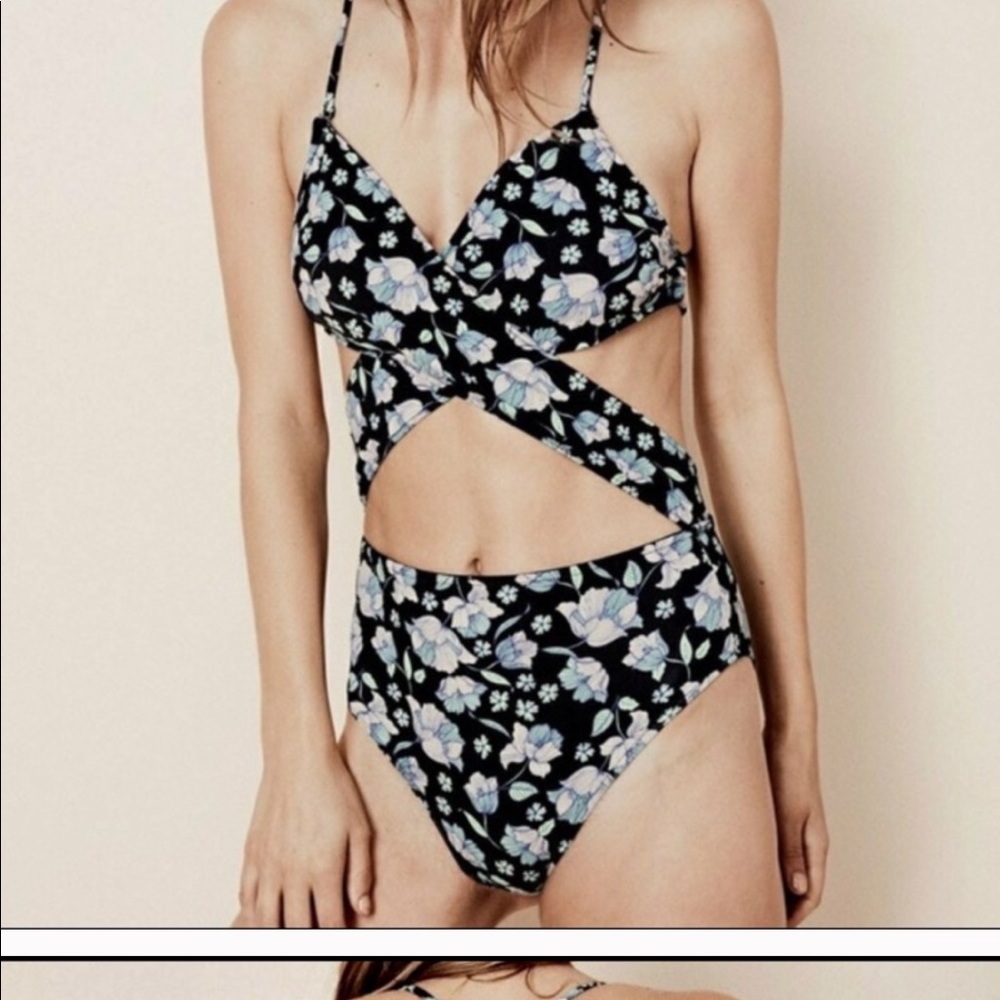 For Love And Lemons black tulip swimsuit